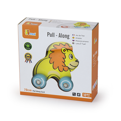 Игрушка-каталка Viga Toys Лев (50090)