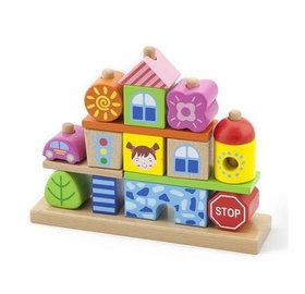 Набор кубиков Viga Toys Город (50043)