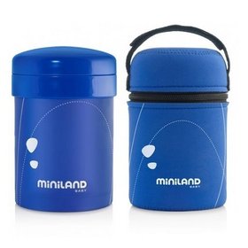 Термос для пищи с контейнерами Miniland Thermetic Blue 700ml 89226