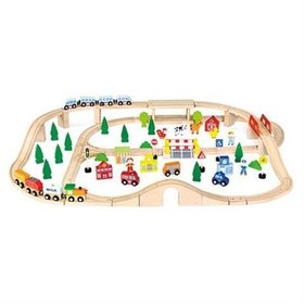 Игрушка Viga Toys Железная дорога (90 деталей) (50998)