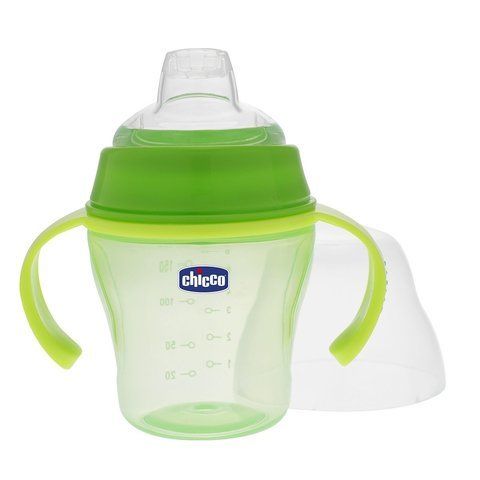 Чашка-непроливайка Chicco Soft Cup (200мл/6м+) зелений