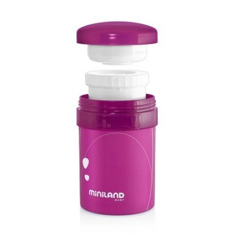 Термос для пищи с контейнерами Miniland Thermetic Pink 700ml 89227