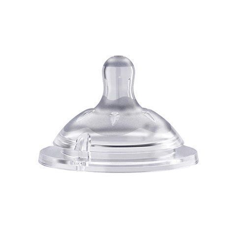 Соска силикон Chicco Natural Feeling регулируемый поток, 4м+ (2 шт)