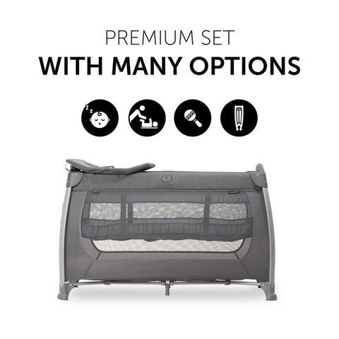 Дитячий манеж Hauck Play N Relax Center Melange Charcoal