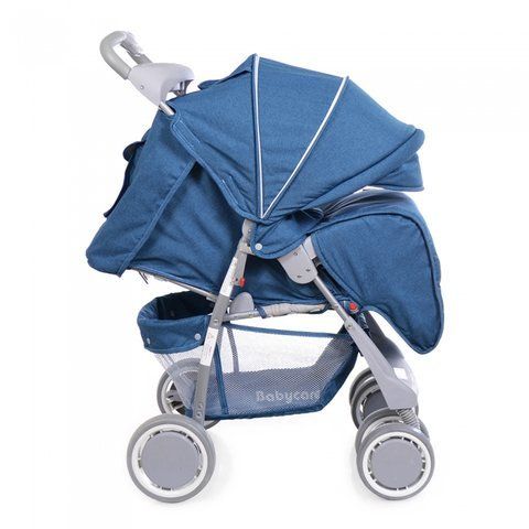 Прогулянкова коляска Babycare City BC-5201 Blue в льне