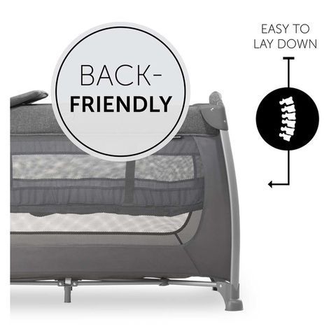 Дитячий манеж Hauck Play N Relax Center Melange Charcoal