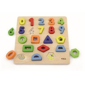 Набор для обучения Viga Toys Цифры и формы 50119