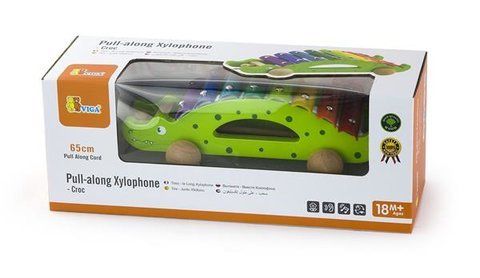 Игрушка-каталка Viga Toys Крокодил (50342)