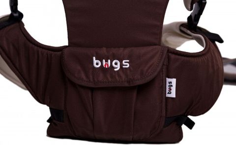 Рюкзак-кенгуру для перенесення дітей 5в1 Bugs SafeTop коричневий