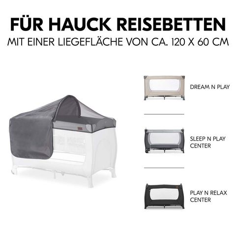 Сетка для детского манежа Hauck Travel Bed Canopy Grey
