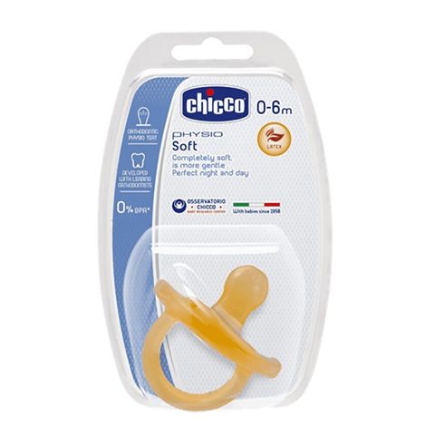 Пустушка Chicco Physio Soft (латекс) 0-6м (1 шт) 73000.31