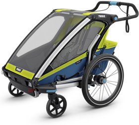 Мультиспортивная двухместная коляска Thule Chariot Sport2 Chartreuse