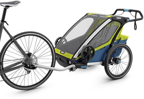 Мультиспортивна двомісна коляска Thule Chariot Sport2 Chartreuse