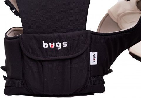 Рюкзак-кенгуру для переноски детей 5в1 Bugs SafeTop черный