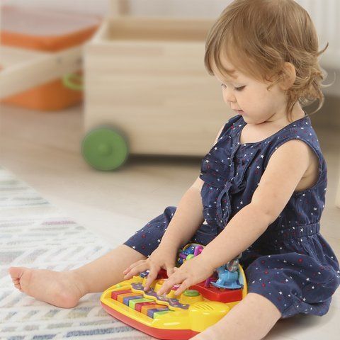 Пианино Kiddieland Зверята на качелях 033423